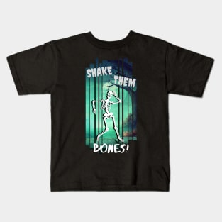 Shake Them Bones - Dancing Skeleton Kids T-Shirt